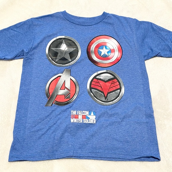 NEW Boy’s Marvel Falcon and Winter Soldier Tee - Picture 4 of 9